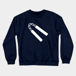 Nunchuks! The weapon of a true martial arts warrior! Crewneck Sweatshirt